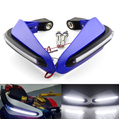 Motorcycle hand guard windshield protection LED light For YAMAHA tdm 850 900 mt07 ys 125 150 250 For SUZUKI gsx-s1000f etc.