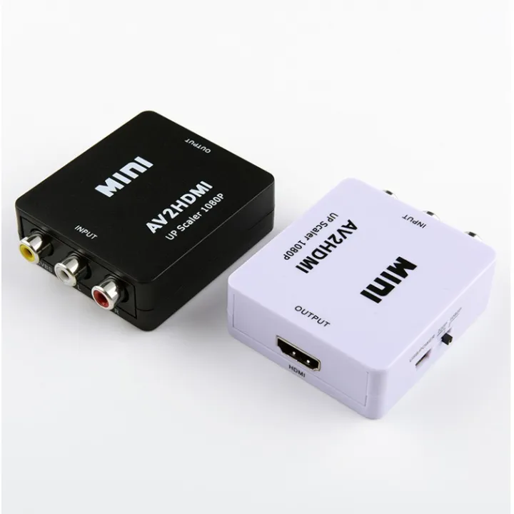 สงฟรตวแปลงสญญาณAVเปนHDMI Mini 1080P Composite AV RCA to HDMI Video Converter Adapterเกบ