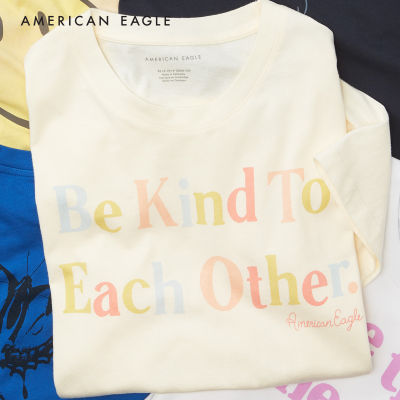 American Eagle Oversized Graphic Tee เสื้อยืด ผู้หญิง กราฟฟิค โอเวอร์ไซส์ (NWTS 037-8691-106)