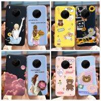 สำหรับ Huawei Y9A เคส FRL-22 FRL-23หมีน่ารักเคสลายการ์ตูนเคสโทรศัพท์ซิลิโคนนิ่มสำหรับ Huawei โนวา Y9a เคสโทรศัพท์หลัง NovaY9a