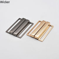 4050 MM Metal Plating Rectangle Combined Metal Belt Buckles for Woman Down Jacket Overcoat Leather Work Clasp Clip Buckles 2pcs