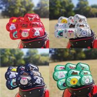 Cute Cartoon Animals Golf Club Iron Headcover Fashion Magnet Closed for Iron Head Protection Cover Sports Golf Club Accessories Equipment