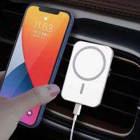 แท่นชาร์จ15W Wireless Car Magsafe Charger Airvent Mount Magnet Adsorbable Phone Car Holder For iphone 12 12 Pro Max 12 mini fast charging