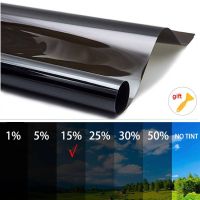 DARK SMOKE Window Tint Film FILM W/ 1*Scraper CAR WINDOW TINT ROLL Scratch Resistant TINTING Accessories Durable Bumper Stickers  Decals Magnets