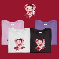 เสื้อยืดลาย Betty boop (ผ้าคอตตอน สกรีนชัด สีสด ติดทน)