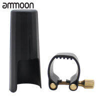 [ammoon]Leather Ligature Fastener with Plastic Cap for Soprano Sax Saxphone Bakelite Mouthpiece Durable