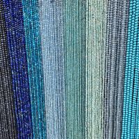 【CW】 Faceted Stone Beads 3mm Aquamarine Agat Small Loose Bead Making Jewelry