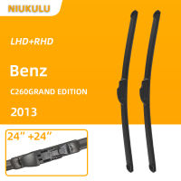 Car Windscreen Windshield Wiper Blades For Benz C260GRAND EDITION 2013 24"+24" Hybrid Car Rubber Wiper Accessories