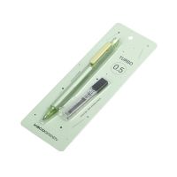 ปากกาสีเขียว Kaco ดินสอกด0.5มม. พร้อมไส้ดินสอชุดปากกาดินสอสีมาการองพับเก็บได้