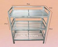 ชั้นวางจาน ชั้นคว่ำจาน มีเนียม ขนาดกลาง 3ชั้น ส่งเคอรี่