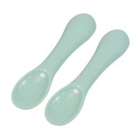 2PCS Baby Spoon Choking-Proof Feeding Spoon Toddler Eat Training Spoon Utensil Bowl Fork Spoon Sets