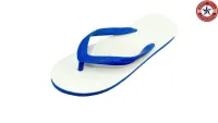รองเท้าแตะฟองน้ำ [ช้างดาว Boto 9-12 ถูกสุดในไทย] ขาว/น้ำเงิน 3หู หูหนีบ White/Blue 3 ears Rubber Flip-Flops by 168TopShop4289