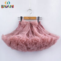 Baby Girls Tutu Skirt Fluffy Children Ballet Kids tiskirt Baby Girl Skirts Big Bow Tulle Party Dance Skirts For Girls Cheap