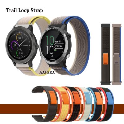 Trail Band 20mm 22mm Forerunner 645 245 55 158 255 / Venu Sq 2 Vivoactive 4 3