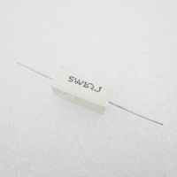 5PCS Ceramic Cement Resistor 5W 1 ohm 1R Resistance 5% Error Cement resistance WATTY Electronics