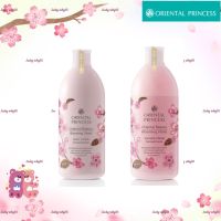 แพ็คคู่โลชั่นคู่ครีมอาบน้ำ Oriental Beauty Blooming Violet Shower Cream 400ml.&amp; Body Lotion 400ml.แถมถุงผ้าจากแบรนด์