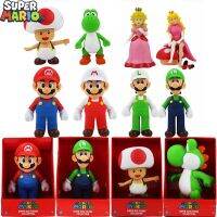 23ซม. ตุ๊กตาขยับแขนขาได้ซุปเปอร์มาริโอ Yoshi Luigi คางคกคอลเลกชั่นระบบอะนิเมะของขวัญของเล่นเด็กเครื่องประดับตุ๊กตาโมเดล