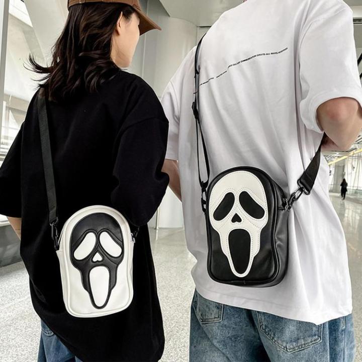 western-shoulder-bag-shoulder-sling-skull-travel-bag-reusable-crossbody-cell-phone-purse-for-cycling-hiking-shopping-polite