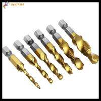 CIYA74581 6ชิ้น HSS Hex Shank M3-M10ดอกสว่านเมตริกการแตะเครื่องกัดเกลียวใน