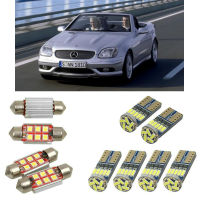 Interior led Car lights For slk r170 cabrio bulbs for cars License Plate Light 8pc