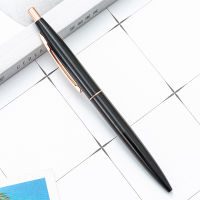 ปากกาเซ็นชื่อกดปากกาสแตนเลสปากกาลูกลื่นมีคุณภาพแบบหรูหราอุปกรณ์สำนักงานปากกาลูกลื่นใหม่