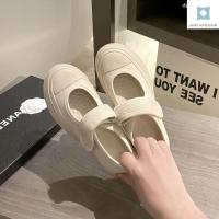 COD DSFGREYTRUYTU ☋French Mary Jane women s shoes mona with ugly cute big head canvas shoes women s small white platform shoes retro shoes summer