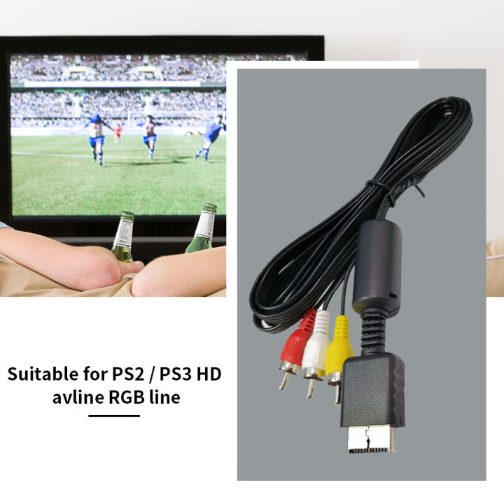 อะไหล่สายเคเบิลเสียง-av-line-3-rgb-สำหรับ-ps2อุปกรณ์วิดีโอเกม1-8เมตร