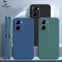 เคสโทรศัพท์ซิลิโคนเหลวสี่เหลี่ยมกันกระแทกสำหรับ Realme 10 Pro Plus Pro + 4G 5G 2023