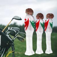 3Pcs Knitted Golf Club Head Covers Golf Wood Headcovers For Women Men Golfer