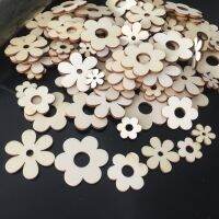 【YF】☃❅  50pcs Flowers Ornaments with Hole Crafts Accessories for Scrapbook Decoration