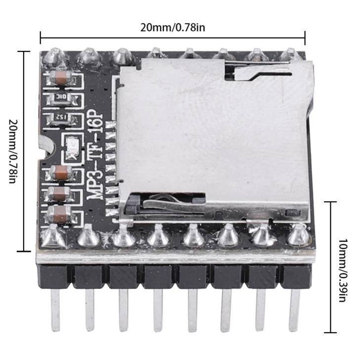 โมดูล-dfplayer-การ์ดสนับสนุน-tf-u-disk-โมดูลเครื่องเล่น-mp3สำหรับ-arduino