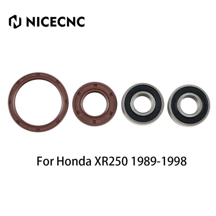 ขายดี-nicecnc-ชุดสำหรับฮอนด้าตลับลูกปืนล้อหน้าและซีล-xr250-xr-250-1989-1998-1997-1996-1995-1994-1993-1992-1991อุปกรณ์1990