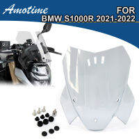 กระจกหน้ารถดัดแปลงสำหรับรถมอเตอร์ไซด์ BMW S1000R 2021 2022กระจกหน้ากระจกเดินทางแบบสปอร์ต