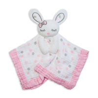 LULUJO ผ้ากอดกระต่าย Cotton Muslin Lovie - Pink Bunny