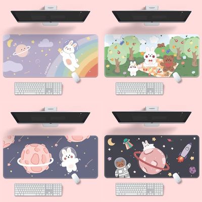 （A LOVABLE）1Pc CutePadGameKeyboard Long Table Mat Kawaii Desk For Teen GirlsPad BedroomSupplies