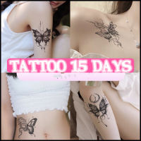 TATTOO 15 DAYS แทททู 15 วัน รอยสักชั่วคราว  ลายสวย เหมือนรอยสักจริง ติดเสร็จแรกๆ ลายจะยังไม่ขึ้น ต้องให้เวลาผ่านไป 24-48 ชั่วโมง