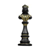 Resin Retro International Chess Figurine For Interior King Knight Sculpture Statue Ornament Home Desktop Decor Living Room