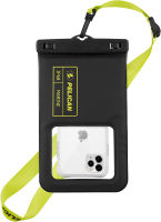 Case-Mate Pelican Marine - IP68 Waterproof Phone Pouch / Case (XL Size) - Floating Waterproof Phone Case - iPhone 14 Pro Max/ 13 Pro Max/ 12 Pro Max/ 11/ S23 Ultra/ Pixel 7 - Detachable Lanyard - Black/Yellow Black/Hi-Vis Yellow - XL