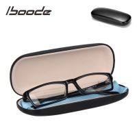 iboode Simple Leather Hard Reading Glasses Case Protector Women Men Black Sunglasses Storage Case Box Eyewear Holder Organizer