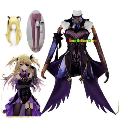 Game Genshin Impact Fischl Cosplay Costume Anime Outfits Dress Fischl Carnival Full Set Outfits Halloween Costumes For Women