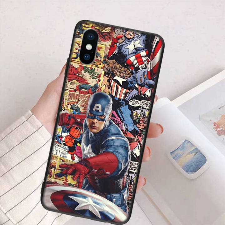 wa11-captain-america-marvel-อ่อนนุ่ม-fashion-ซิลิโคน-trend-phone-เคสโทรศัพท์-ปก-หรับ-xiaomi-redmi-note-11-pro-11s-9a-8a-9t-9c-10x-10c-10a-k50-nfc