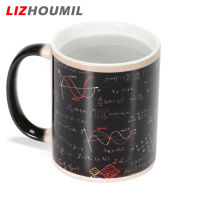 LIZHOUMIL แก้วคณิตศาสตร์ไวต่อความร้อนแก้วกาแฟเปลี่ยนสีที่มีสูตรทางคณิตศาสตร์ที่มีชื่อเสียงสำหรับนักเรียนครูคณิตศาสตร์