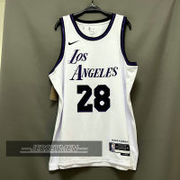 【High Quality】Mens 2022-23 New Original NBA Los Angeles Lakers #28 Rui Hachimura Jersey City Edition White Swingman Heat-pressed