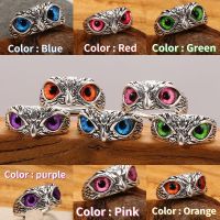 GDMN Vintage Charm Cute Man And Woman Simple Design Owl Ring Silver Color Engagement Wedding Rings Jewelry Gifts