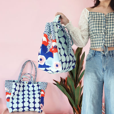 กระเป๋า-Lilly tote bag กระเป๋า กระเป๋าผ้า กระเป๋าผ้าแคนวาส  กระเป๋าสะพายข้าง สายหิ้วได้ 2 แบบ