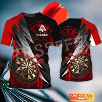 2023 Customized Fashion Tessffel Newest New Sports Darts Player Beer Club Games Tattoo Summer Harajuku T-Shirts Unisex Top O-Neck Short Sleeves R，Contact the seller for personalized customization