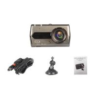 4-Inch IPS Jerry HD Wide-Angle 6E Driving Recorder Double Recording 1080P Non-Light Night Vision Car Driving Recorder