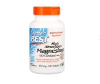 Magnesium Glycinate Tablets Chelated Magnesium 100Mg 120 Tablets Magnesium Doctor S Best USA