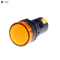 ? TGP 1PC 22mm 12V LED PILOT PANEL INDICATOR สัญญาณไฟเตือนหลอดไฟ AC/DC