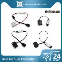 ▼☇♟ ARGB Manual Controller 5V3PIN To Molex Power Supply SATA Converter Adjust Light Interface 12V4PIN Adapter RGB AURA PC MOD